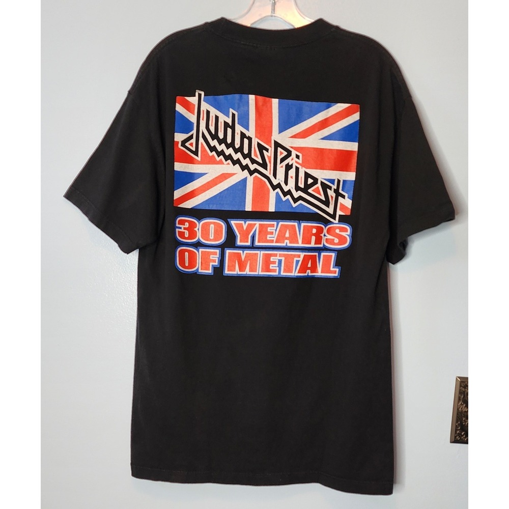 Judas Priest T-Shirt Mens Large Black Good 30 Years of Metal British Steel AAA - Picture 4 of 12